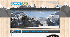 Desktop Screenshot of powderdaysmorzine.com