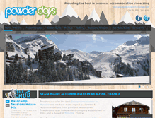 Tablet Screenshot of powderdaysmorzine.com